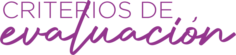 Criterios de evaluación