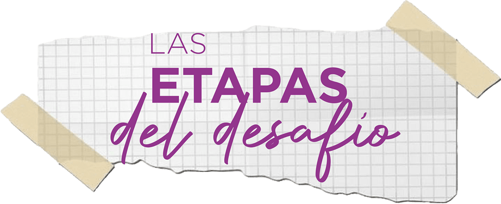 Las etapas del desafío