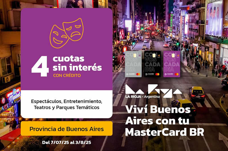Continúan los beneficios de Banco Rioja para disfrutar Buenos Aires en 4 cuotas sin interés