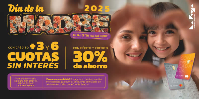 Día de la Madre con descuentos y cuotas sin interés