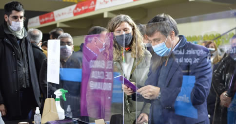 Banco Rioja acompañó al ministro Arroyo en su visita a La Rioja tras ampliar el número de beneficiarios de la tarjeta Alimentar
