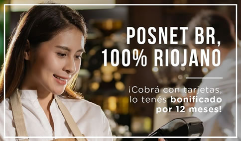 Posnet BR será gratuito para los comercios riojanos